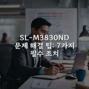 SL-M3830ND 문제 해결 팁: 7가지 필수 조치