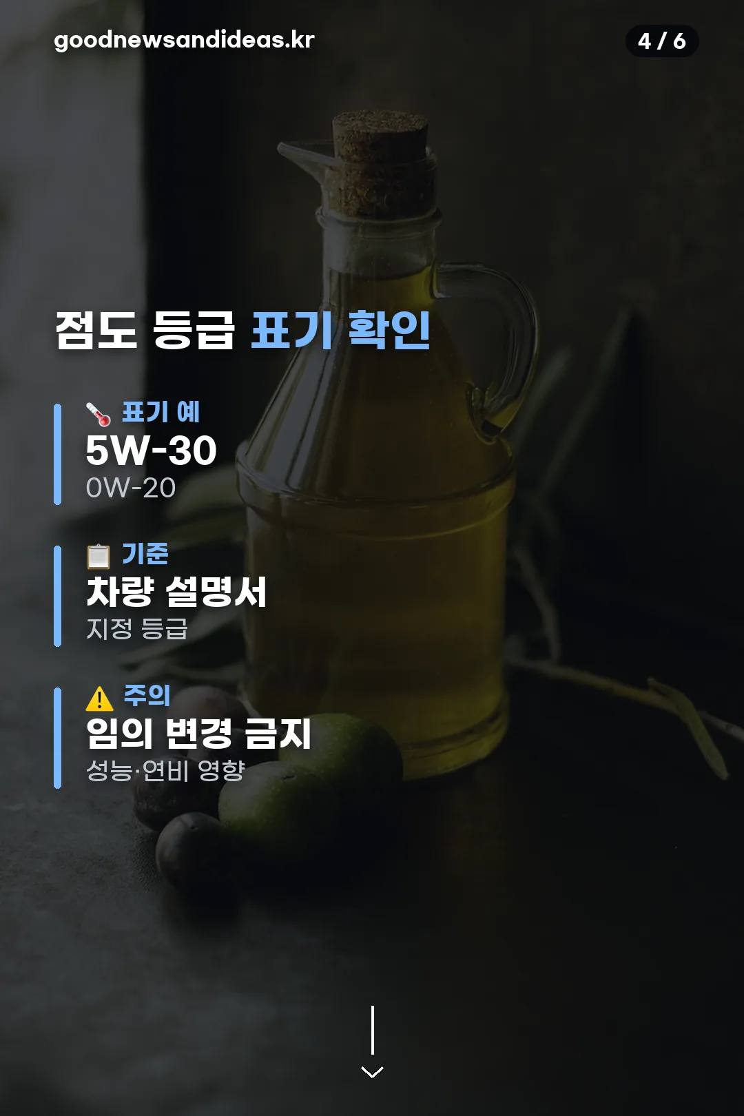 점도 등급 표기 확인